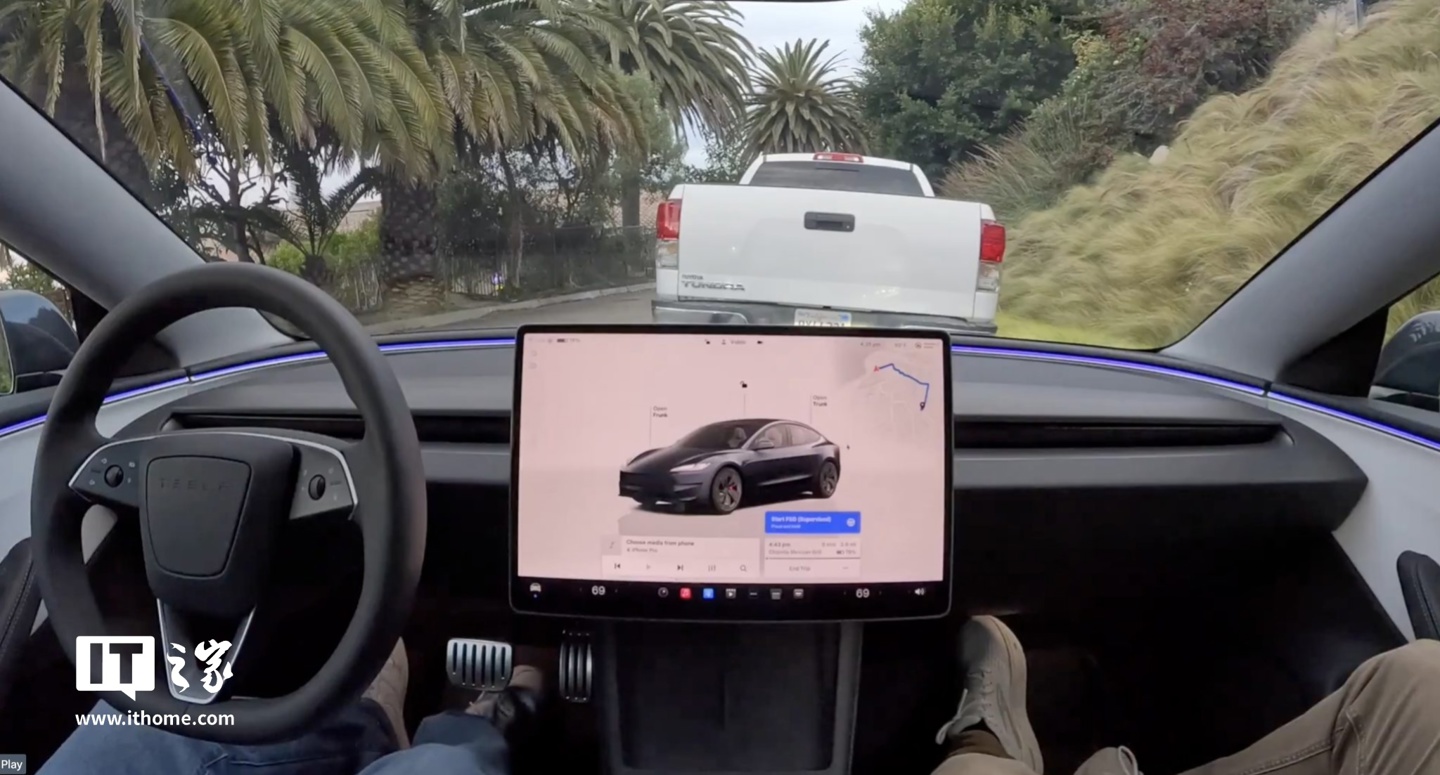 特斯拉 FSD V13.2 用户实测：表现惊艳，可实现“点对点”自动驾驶